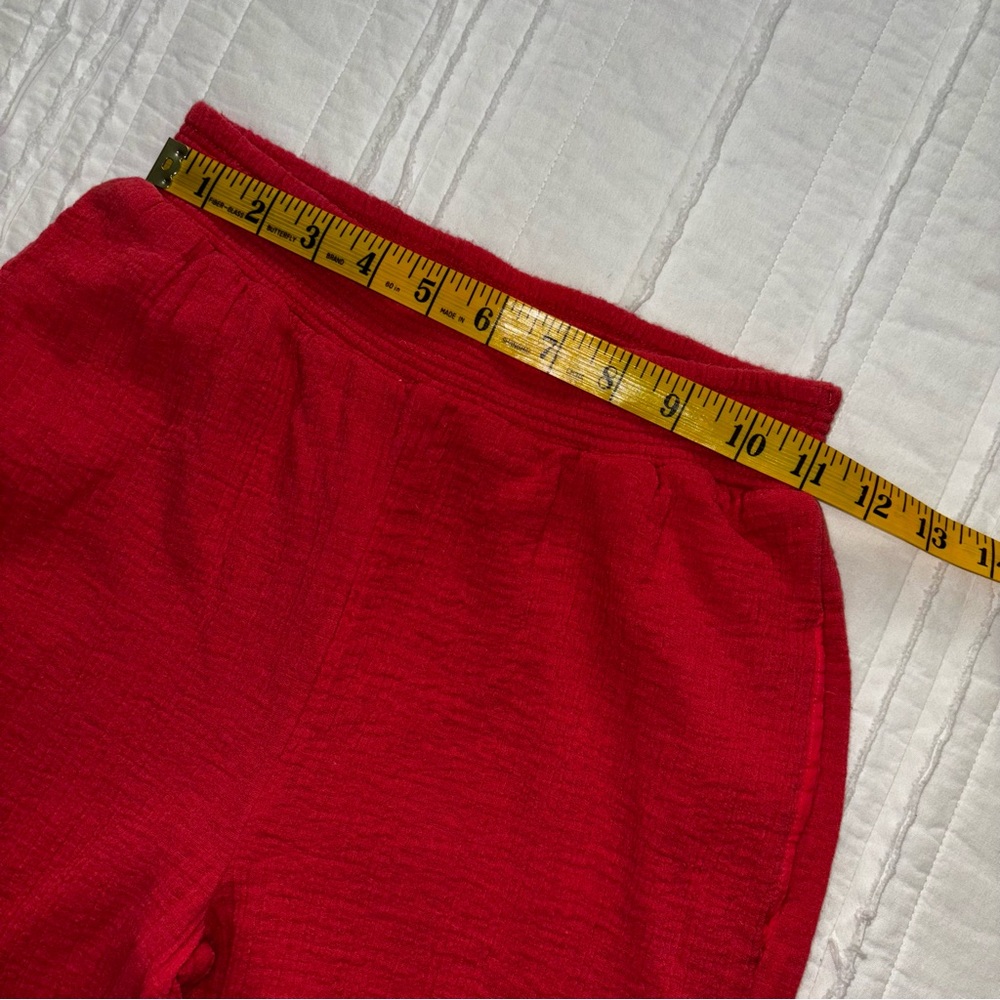 Dolan Anthropologie XS Muslin pants Set Ombré Sunwashed red-orange beach summer - Picture 10 of 13
